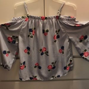 floral off shoulder top